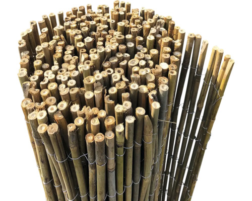 Bambusmatte als Sichtschutz und Dekoration für den Garten