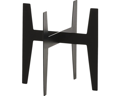 Support à plantes noir en métal