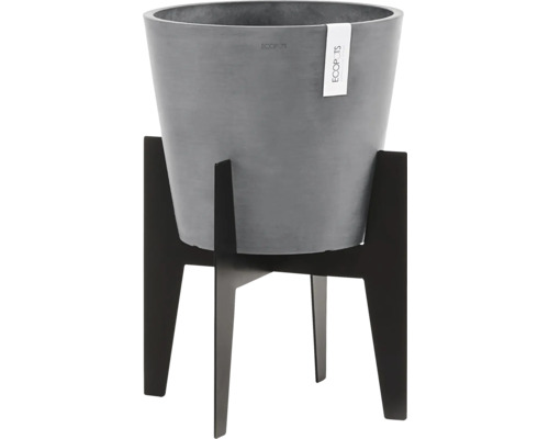 Pot de fleurs avec base en bois pour l''intérieur