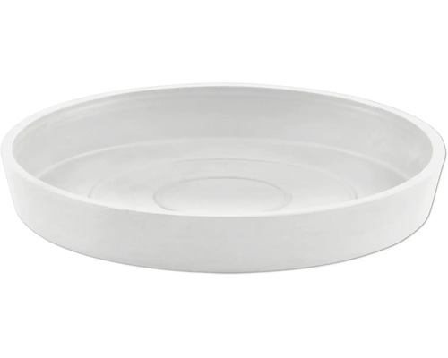 Soucoupe Ecopots Amsterdam plastique Ø 13,8 cm x 15 x 2,5 cm blanc