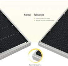 Comparaison entre un module solaire avec cadre et un module solaire sans cadre