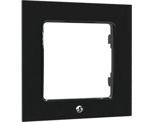 Cadre simple Shelly Wall Frame 1 pour interrupteur mural noir