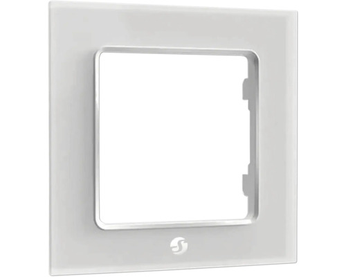 Cadre simple Shelly Wall Frame 1 pour interrupteur mural blanc
