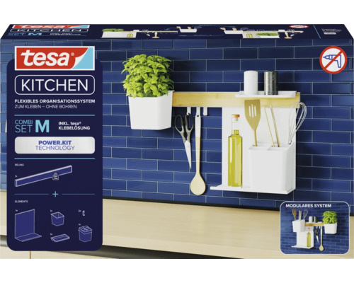 Système d''organisation Tesa Kitchen à coller sans percer