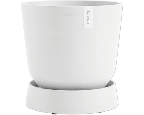 Blumentopf aus Kunststoff mit Untersetzer