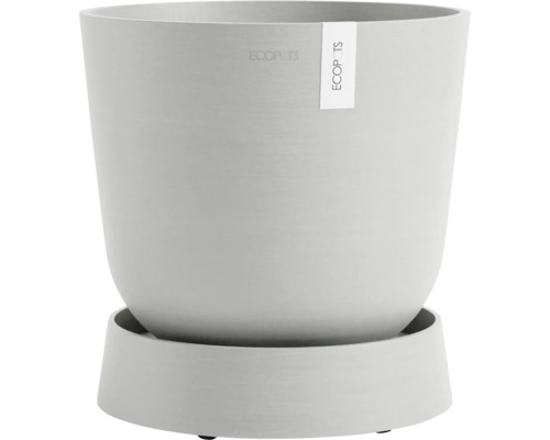 Blumentopf aus Kunststoff mit Untersetzer