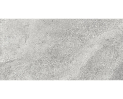 Dalle de terrasse FLAIRSTONE en grès cérame fin City Wave grey bords rectifiés 120 x 60 x 2 cm