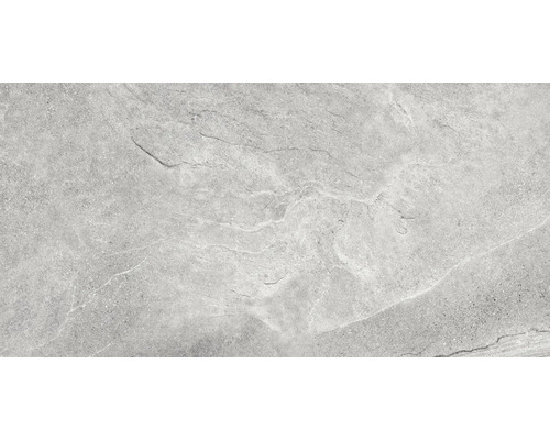 Graue Steinzeugfliese mit matter Oberfläche