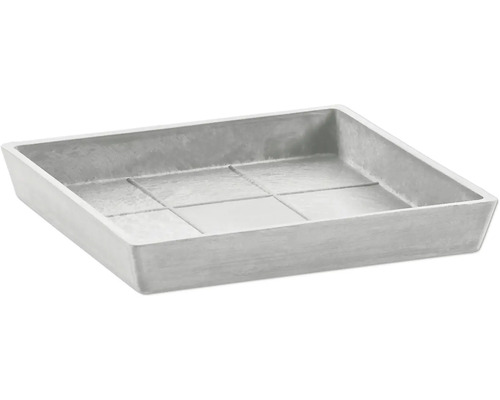 Soucoupe Ecopots Rotterdam plastique Ø 21 cm x 22 x 2,6 cm gris