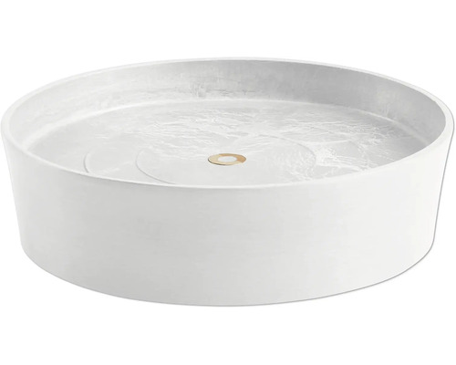 Soucoupe Ecopots avec roues plastique Ø 27,7 cm x 28,7 x 8,3 cm blanc