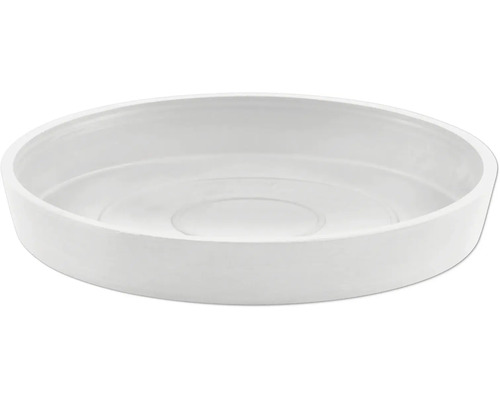 Soucoupe Ecopots Amsterdam plastique Ø 16,5 cm x 18 x 2,5 cm blanc