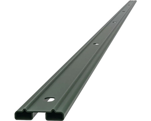 Profilleiste Abdeckleiste Multi 203 cm, grün Pfostenriegel Zaun aus Metall mit Löchern