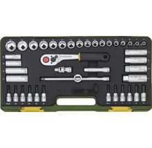 Set de clés compact Kompaktsatz Proxxon avec cliquet 3/8", 47 pièces.