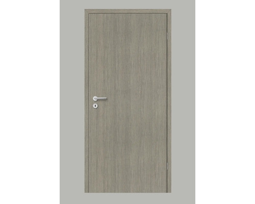 Porte d'intérieur Pertura Yori CPL Masera gris clair poussant 61x198,5 cm droite Porte intérieure avec garniture de poignée