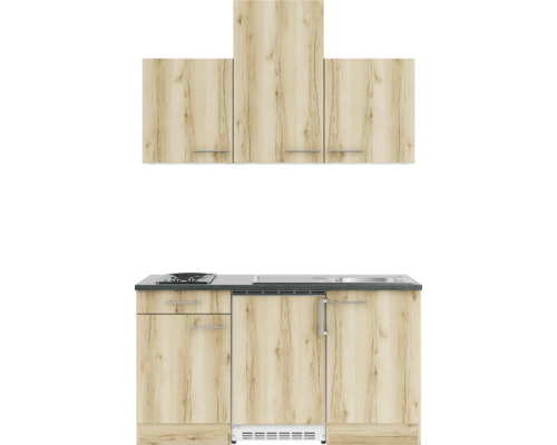 Küchenzeile mit Ober- und Unterschränken