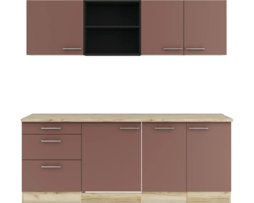 Küchenschrank-Set mit Hängeschränken und Unterschränken