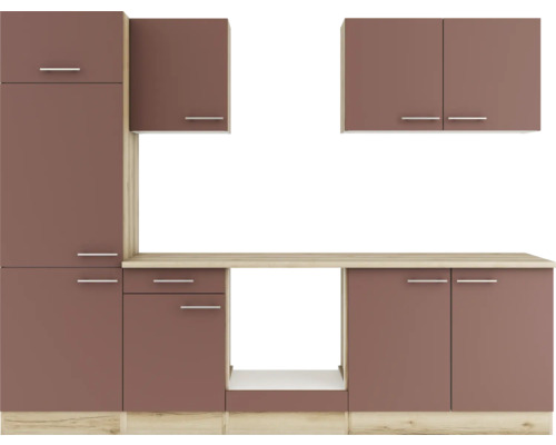 Küchenzeile mit Schränken und Schubladen