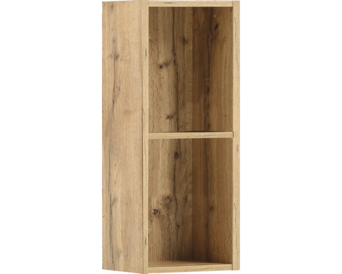 Waschtischregal Duo BxHxT 20,8 x 49,5 cm x 33 cm Frontfarbe eiche 147784 Holzfarbener Hochschrank mit einem Regalboden