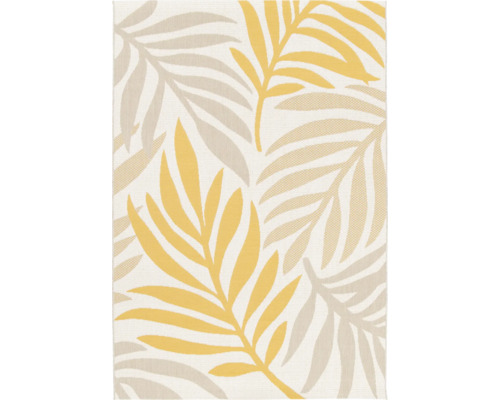 Tapis intérieur et extérieur Refresh Leave jaune/nature 80x150 cm