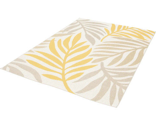 Tapis avec motif de feuilles