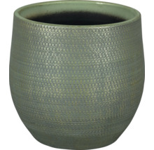 Pot de fleurs rond en céramique avec motif à picots