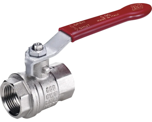 Robinet à boisseau sphérique modèle S90 1 1/2" I/I poignée avec levier Robinet à boisseau sphérique avec poignée rouge pour ouvrir et fermer les tuyaux