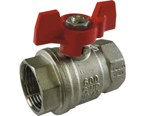 Robinet à boisseau sphérique 1/4" modèle S90.2 I/I commande papillon Robinet à boisseau sphérique en métal avec levier
