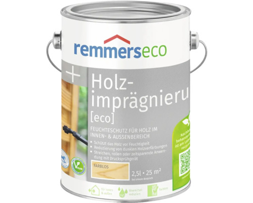 Imprégnation de surfaces en bois REMMERS ECO sous-couche incolore 2,5 l