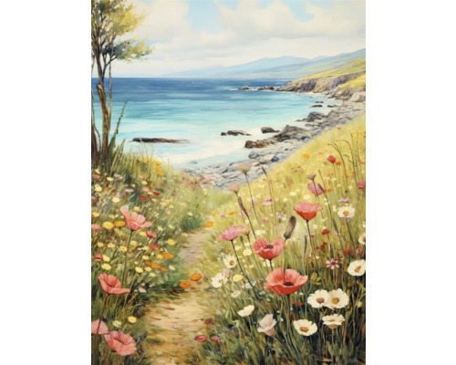 Leinwandbild Path To The Beach 57x77 cm