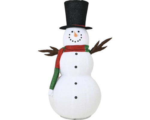 Bonhomme de neige Lumineo vert rouge blanc