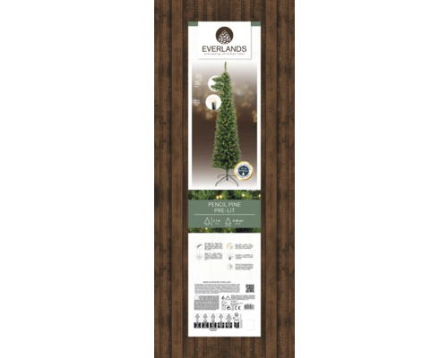 Sapin crayon Everlands avec éclairage