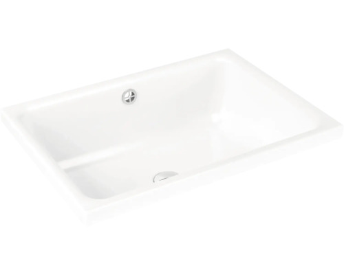 Lavabo à poser KALDEWEI CAYONO S 58 x 41,5 cm blanc alpin brillant emaillé avec revêtement 913606003001