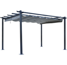 Pergola mit ausziehbarem Sonnenschutz für den Garten