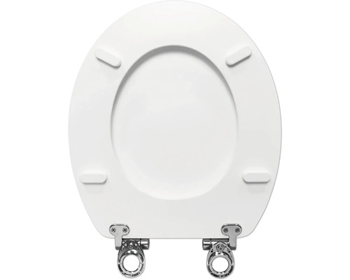Abattant de WC avec charnières en acier inoxydable