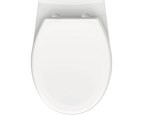 Vue de dessus d''une cuvette de toilette coupée