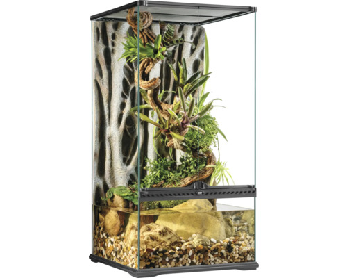 Terrarium, Paludarium Exo Terra small X-tall, 45 x 45 x 90 cm, verre, plastique, verre sans décoration