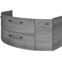 Jungborn Waschtischunterschrank VENTITRE BxHxT 116,3 x 49,2 x 46 cm Frontfarbe graphit struktur quer holzdekor