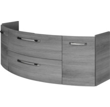 Jungborn Waschtischunterschrank VENTITRE BxHxT 140 x 49,2 x 48 cm Frontfarbe graphit struktur quer holzdekor