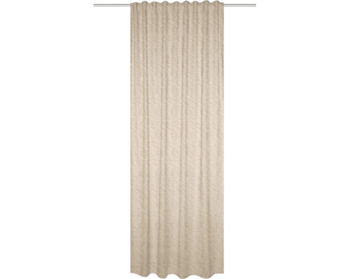 Rideau thermique avec galon fronceur Teddy beige 140 x 245 cm