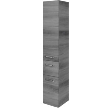 Jungborn Hochschrank VENTITRE BxHxT 30 x 168 cm x 33 cm Frontfarbe graphit struktur quer holzdekor
