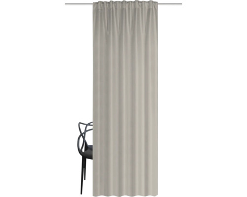 Rideau avec fixation à ruban fronceur