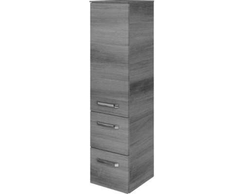 Armoire Jungborn VENTITRE lxhxp 30 x 121 cm x 33 cm couleur de façade graphite structure diagonale décor bois