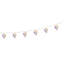 Guirlande lumineuse décorative avec éléments en forme de diamant
