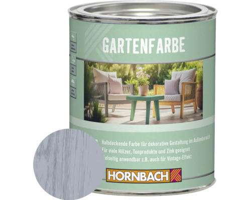 Peinture d'extérieur HORNBACH fleur de givre 750 ml Boîte de peinture pour jardin Hornbach avec exemple d''application