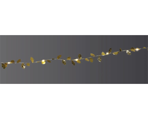 Guirlande lumineuse LED Lafiora feuille 2 m 20 LED couleur d'éclairage blanc chaud sur batterie avec minuterie 6 heures Guirlande lumineuse décorative avec feuilles pour l''intérieur