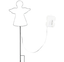 Piquet de jardin LED ange avec fonction minuterie