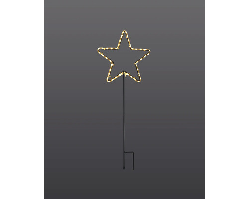Piquet de jardin en forme d''étoile avec éclairage