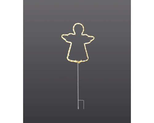 Silhouette d''ange lumineuse avec piquet pour l''extérieur.