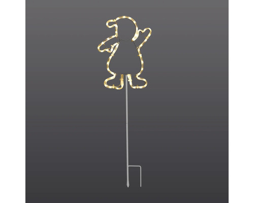 Piquet de jardin bonhomme de neige avec éclairage LED