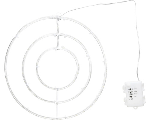Kreisförmige LED-Weihnachtsdekoration mit Timerfunktion